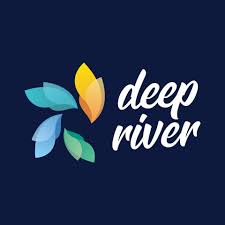 Logo of Deep River, Ontario, Canada, featuring colorful leaf design representing the town's natural environment and community spirit.